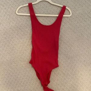 Abercrombie red bodysuit